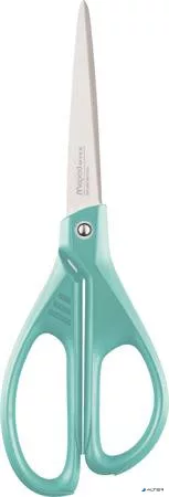 Olló, irodai, 21 cm, MAPED "Essentials Green", türkizkék