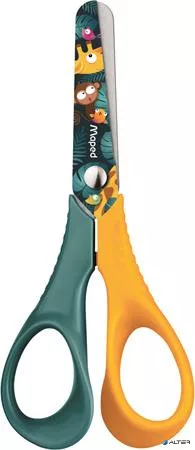 Olló, óvodai, 12 cm, MAPED "Jungle Fever Vivo", vegyes színek