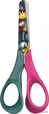 Olló, óvodai, 12 cm, MAPED "Jungle Fever Vivo", vegyes színek