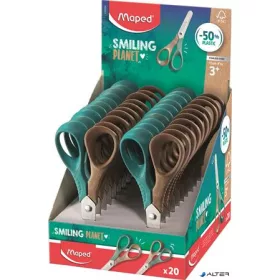   Olló display, óvodai, 12 cm, FSC, MAPED "Smiling Planet Vivo"