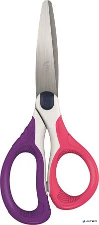 Olló display, iskolai, 13 cm, MAPED 'Sensoft Asym', vegyes színek