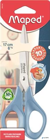 Olló, általános, 17 cm, MAPED „Multiuse Advanced”, vegyes színek