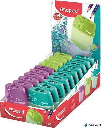 Hegyező display, kétlyukú, tartályos, MAPED "Shaker", vegyes színek