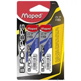   Grafitbél, 0,7 mm, HB, 2x12 szálas, MAPED 'Black Peps'