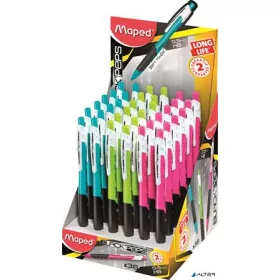   Nyomósirón display, 0,5 mm, MAPED "Long Life", vegyes színek