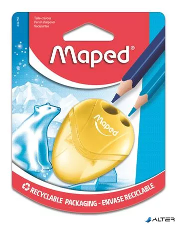 Hegyező, kétlyukú, tartályos, MAPED "I-Gloo", vegyes színek