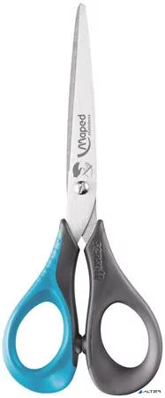 Olló, általános, 16 cm, balkezes, MAPED 'Sensoft 3D', vegyes színek