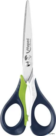 Olló, általános, 16 cm, balkezes, MAPED 'Sensoft 3D', vegyes színek