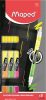 Szövegkiemelő készlet, 1-5 mm, kétvégű, MAPED 'Fluo Peps Duo', vegyes színek
