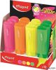 Szövegkiemelő display, 1-5 mm, MAPED "Glitter Fluo Peps", vegyes fluoreszkáló színek