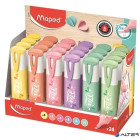   Szövegkiemelő display, 1-5 mm, MAPED 'Fluo Peps Flex Pastel', pasztell szín