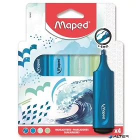   Szövegkiemelő készlet, 1-5 mm, MAPED "Fluo Peps Assorted", vegyes színek