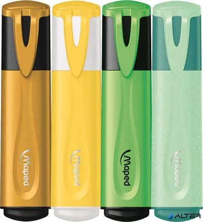 Szövegkiemelő készlet, 1-5 mm, MAPED "Fluo Peps Assorted", vegyes színek