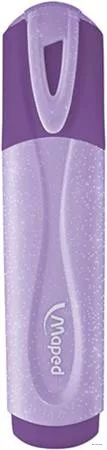 Szövegkiemelő display, 1-5 mm, MAPED "Glitter Fluo Peps", vegyes pasztell színek