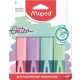 Szövegkiemelő készlet, 1-5 mm, MAPED 'Glitter Fluo Peps', vegyes pasztell színek