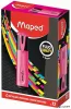 Szövegkiemelő, 1-5 mm, MAPED "Fluo Peps Classic", rózsaszín
