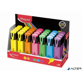   Szövegkiemelő display, 1-5 mm, MAPED "Fluo Peps Classic", vegyes színek