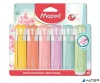 Szövegkiemelő készlet, 1-5 mm, MAPED "Fluo Peps Quality", 6 különböző pasztell szín