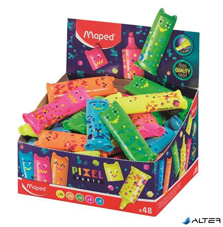 Szövegkiemelő display, 1-5 mm, MAPED "Pixel Party Mini", 5 különböző szín