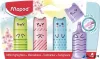Szövegkiemelő készlet, 1-5 mm, MAPED 'Mini Pastel', 4 különböző pasztell szín