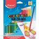 Színes ceruza készlet, háromszögletű, kétvégű, MAPED "Color'Peps Duo", 48 különböző szín
