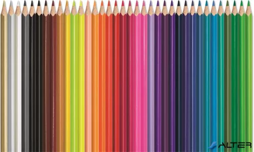 Színes ceruza készlet, háromszögletű, MAPED "Color'Peps Star", 36 különböző szín