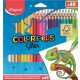 Színes ceruza készlet, háromszögletű, MAPED 'Color'Peps Star', 48 különböző szín