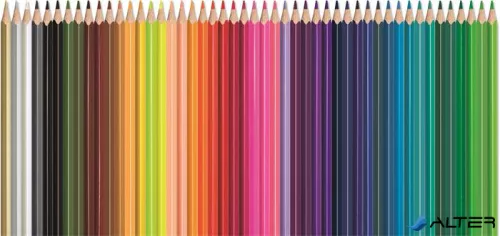 Színes ceruza készlet, háromszögletű, MAPED "Color'Peps Star", 48 különböző szín