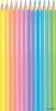 Színes ceruza készlet, háromszögletű, MAPED 'Color'Peps Pastel', 12 különböző pasztell szín