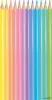 Színes ceruza készlet, háromszögletű, MAPED "Color'Peps Pastel", 12 különböző pasztell szín