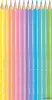 Színes ceruza készlet, háromszögletű, MAPED "Color'Peps Pastel", 12 különböző pasztell szín