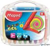 Zsírkréta, kitekerhető, MAPED 'Color'Peps GEL', 10 különböző szín