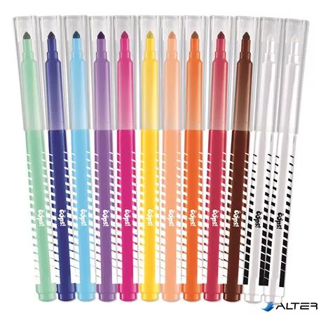 Filctoll készlet, 3,6 mm, törölhető, MAPED "Color'Peps Oops!", 10+2 különböző szín