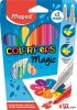Filctoll készlet, 3,6 mm, MAPED 'Color'Peps Magic', 8+2 különböző szín
