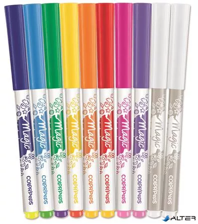 Filctoll készlet, 3,6 mm, MAPED "Color'Peps Magic", 8+2 különböző szín
