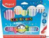 Filctoll készlet, mosható, MAPED 'Color'Peps Long Life', 18 különböző szín