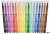 Filctoll készlet, mosható, MAPED "Color'Peps Long Life", 18 különböző szín