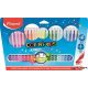 Filctoll készlet, mosható, MAPED "Color'Peps Long Life", 24 különböző szín
