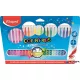 Filctoll készlet, mosható, MAPED "Color'Peps Long Life", 24 különböző szín