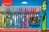 Filctoll készlet, 2,8 mm, kimosható, MAPED 'Color'Peps Monster' 24 különböző szín