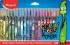 Filctoll készlet, 2,8 mm, kimosható, MAPED "Color'Peps Monster" 24 különböző szín