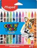 Filctoll készlet, 2,8 mm, kimosható, MAPED 'Color'Peps Animals', 12 különböző szín