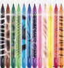 Filctoll készlet, 2,8 mm, kimosható, MAPED "Color'Peps Animals", 12 különböző szín