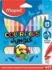 Filctoll készlet, 2,8 mm, kimosható, MAPED 'Color'Peps Jungle', 12 különböző szín