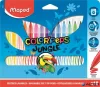 Filctoll készlet, 2,8 mm, kimosható, MAPED "Color'Peps Jungle", 18 különböző szín