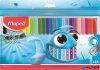 Filctoll készlet, 2 mm, kimosható, MAPED "Color'Peps Ocean", 24 különböző szín