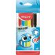 Filctoll készlet, 2 mm, kimosható, MAPED 'Color'Peps Ocean', 6 különböző szín