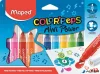 Filctoll készlet, 6,5 mm, kimosható, MAPED "Color'Peps Mini Power", 12 különböző szín