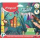 Filctoll készlet, 5 mm, kimosható, vastag, MAPED 'Jungle Fever', 12 különböző szín