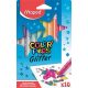 Filctoll készlet, 2,8 mm, csillámos, MAPED 'Color'Peps Glitter', 10 különböző szín
